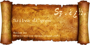 Szilva Ágnes névjegykártya